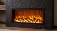 ventless electric fireplace safety