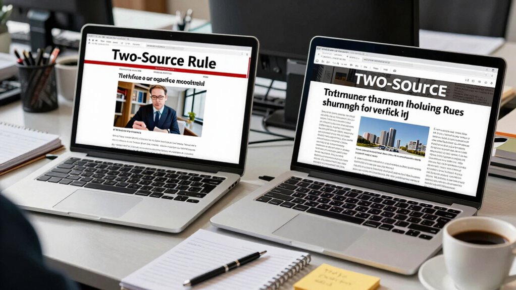 verify multiple credible sources