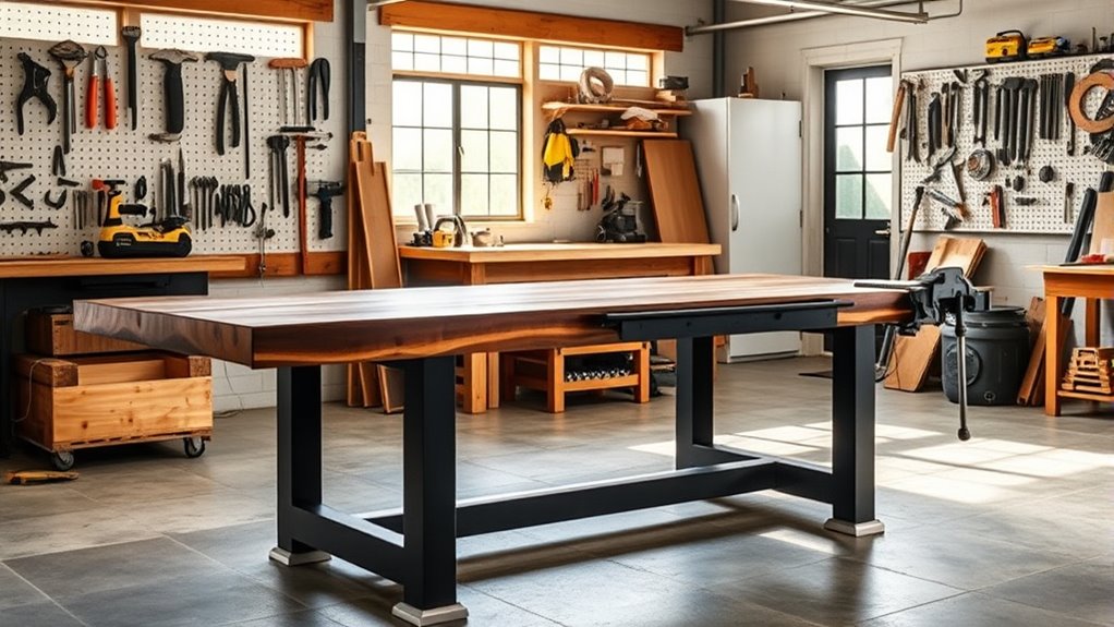 work surface size storage