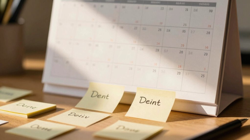 break tasks into smaller goals