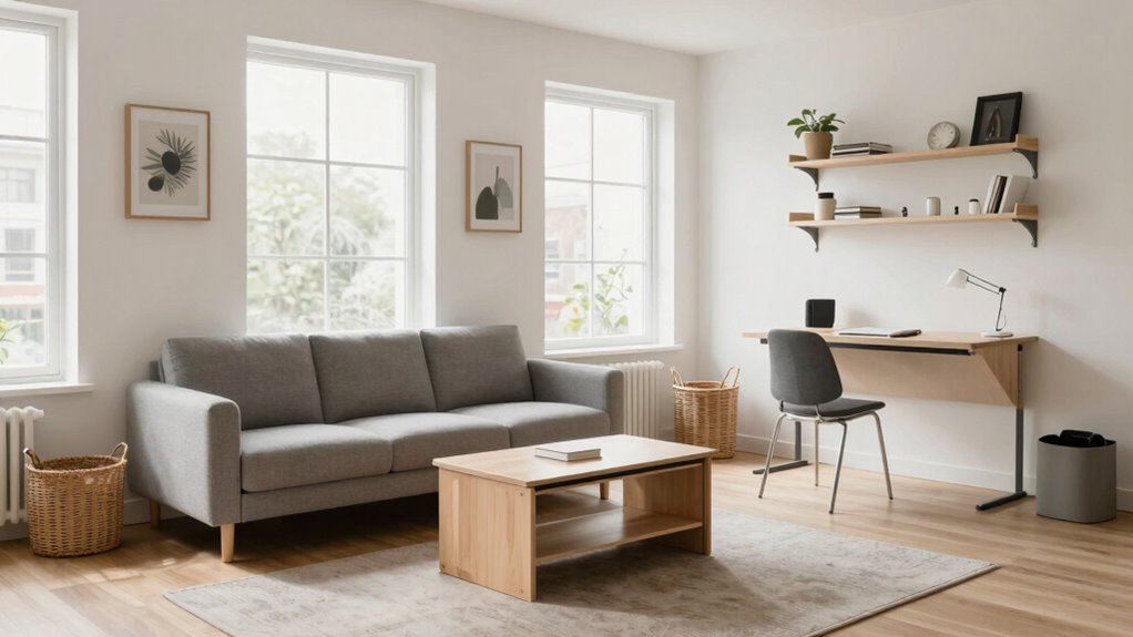 clutter free functional space optimized home