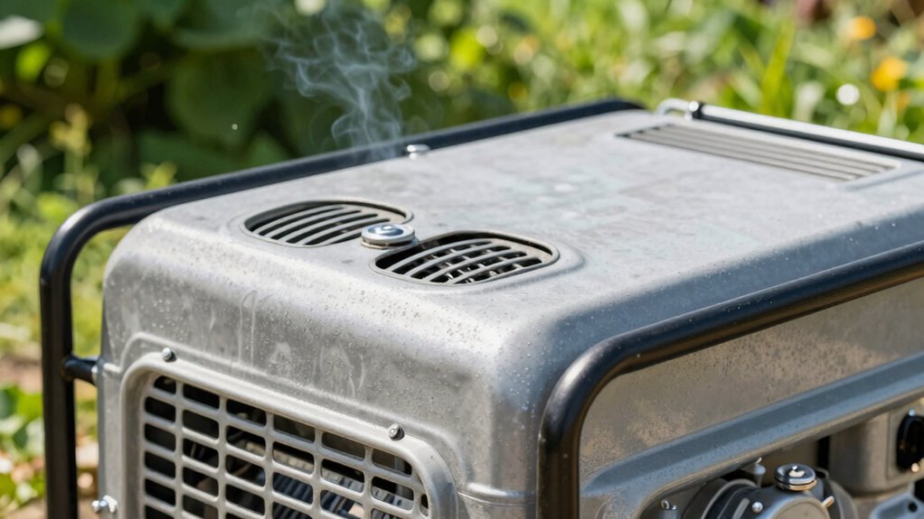 ensure proper generator ventilation