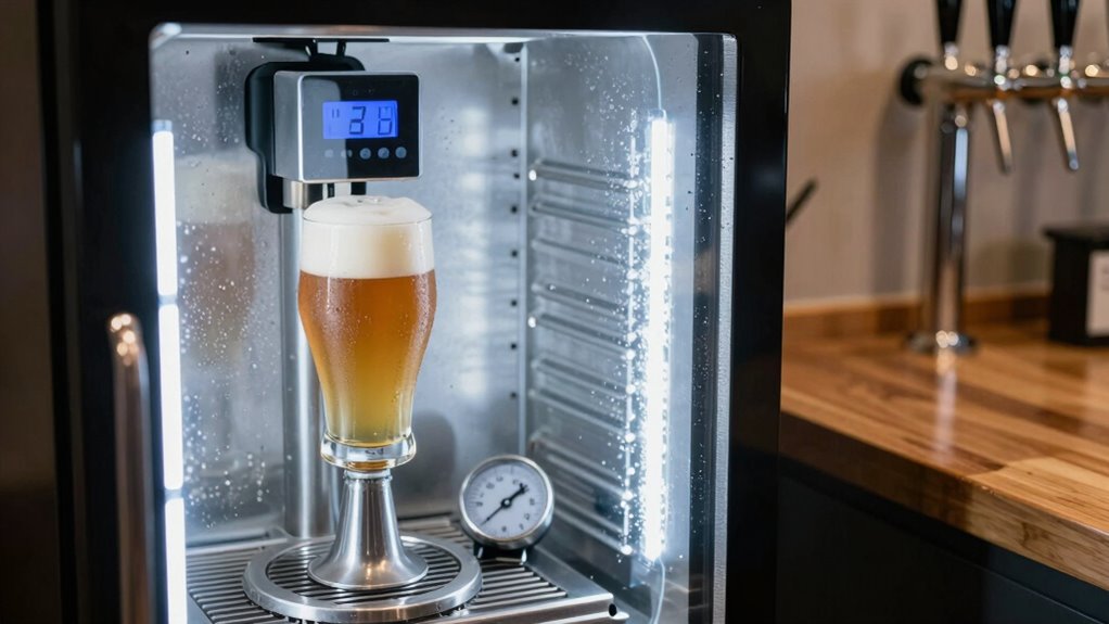 optimal draft beer temperature