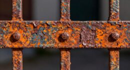 rusting metal deterioration process