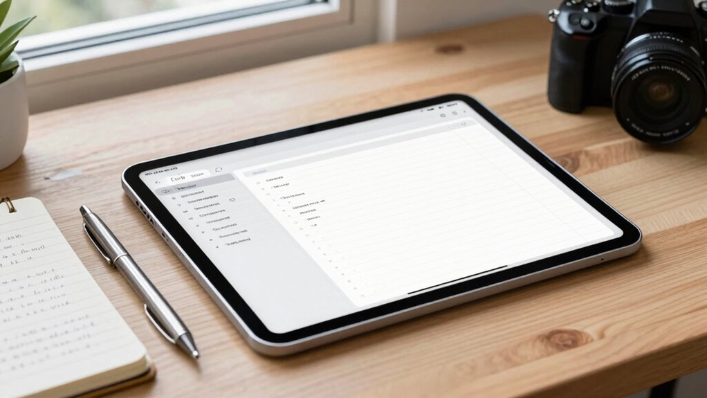 structured digital note organization