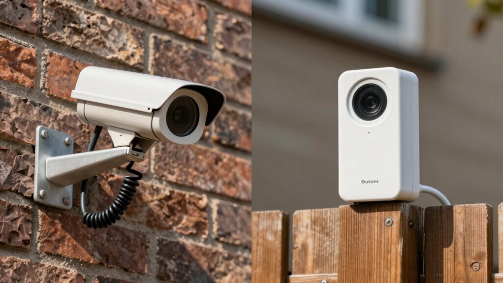 wired vs battery powered security