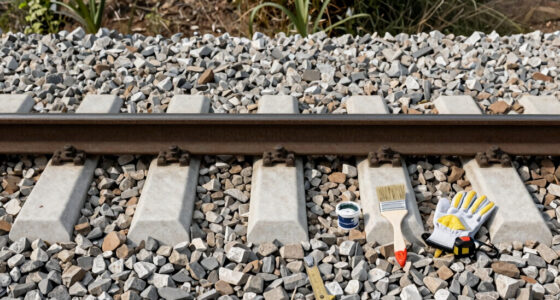 Painting The Sides Of Railroad Rails White To Reduce Derailment